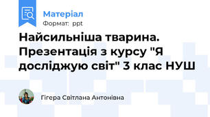 Найсильніша тварина. Презентація з курсу "Я досліджую світ" 3 клас НУШ