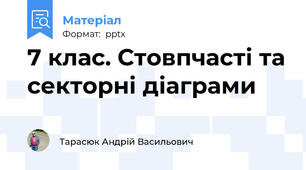 7 клас. Стовпчасті та секторні діаграми