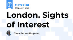 London. Sights of Interest