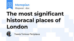 The most significant historacal places of London