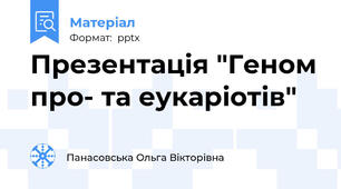 Презентація "Геном про- та еукаріотів"