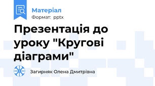 Презентація до уроку "Кругові діаграми"