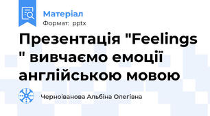 Презентація "Feelings " вивчаємо емоції англійською мовою