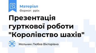 Презентація гурткової роботи "Королівство шахів"