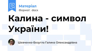Калина - символ України!