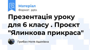 Презентація уроку для 6 класу . Проєкт "Ялинкова прикраса"