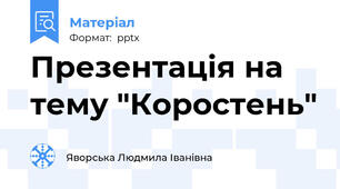 Презентація на тему "Коростень"