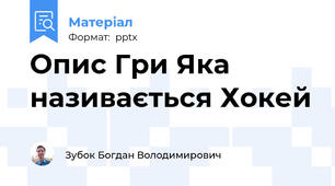 Опис Гри Яка називається Хокей
