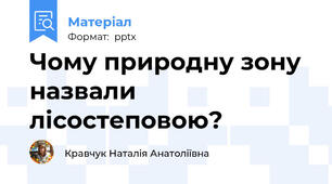 Чому природну зону назвали лісостеповою?