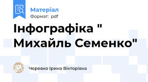 Інфографіка " Михайль Семенко"