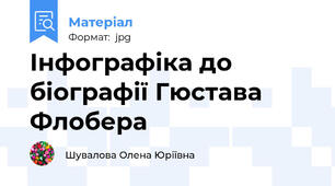 Інфографіка до біографії Гюстава Флобера