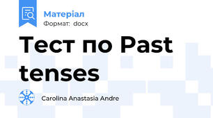 Тест по Past tenses