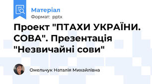 Проект "ПТАХИ УКРАЇНИ. СОВА". Презентація "Незвичайні сови"