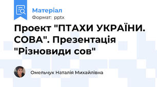 Проект "ПТАХИ УКРАЇНИ. СОВА". Презентація "Різновиди сов"