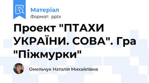 Проект "ПТАХИ УКРАЇНИ. СОВА". Гра "Піжмурки"