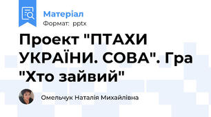 Проект "ПТАХИ УКРАЇНИ. СОВА". Гра "Хто зайвий"