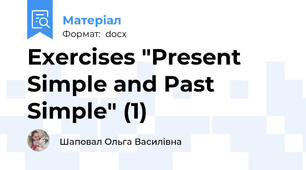 Exercises "Present Simple and Past Simple" (1)