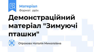 Демонстраційний матеріал "Зимуючі пташки"