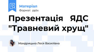 Презентація   ЯДС "Травневий хрущ"