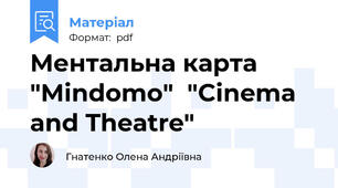 Ментальна карта "Mindomo"  "Cinema and Theatre"