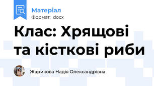 Клас: Хрящові та кісткові риби