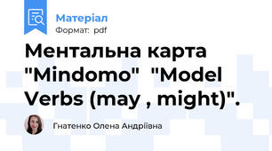 Ментальна карта "Mindomo"  "Model Verbs (may , might)".
