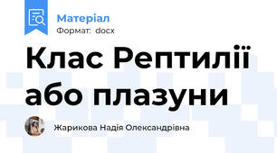 Клас Рептилії або плазуни
