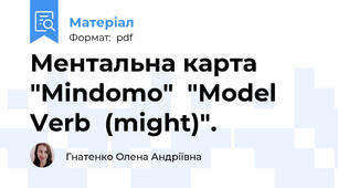Ментальна карта "Mindomo"  "Model Verb  (might)".