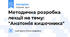 Методична розробка лекції на тему: "Анатомія кишечника"