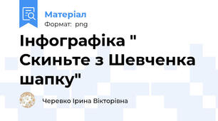Інфографіка " Скиньте з Шевченка шапку"