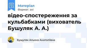 відео-спостереження за кульбабками (вихователь Бушуляк А. А.)