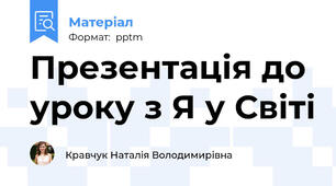 Презентація до уроку з Я у Світі