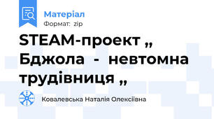 STEAM-проект ,, Бджола  -  невтомна трудівниця ,,