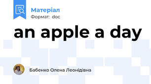 an apple a day