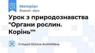 Урок з природознавства "Органи рослин. Корінь""