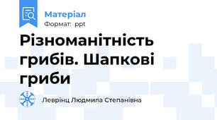 Різноманітність грибів. Шапкові гриби
