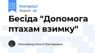 Бесіда "Допомога птахам взимку"