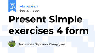 Present Simple exercises 4 form