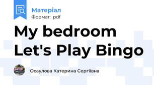 My bedroom Let's Play Bingo