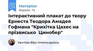 Інтерактивний плакат до твору  Ернеста Теодора Амадея Гофмана "Крихітка Цахес на прізвисько  Цинобер"