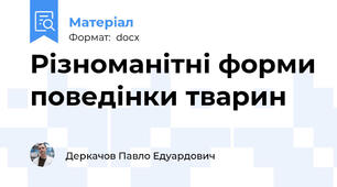 Різноманітні форми поведінки тварин