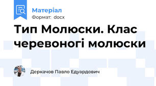 Тип Молюски. Клас черевоногі молюски