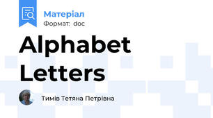 Alphabet Letters