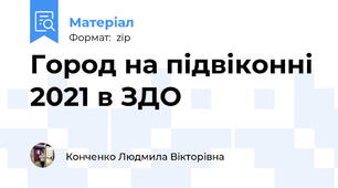 Город на підвіконні 2021 в ЗДО