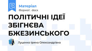 ПОЛІТИЧНІ ІДЕЇ  ЗБІГНЄВА БЖЕЗИНСЬКОГО