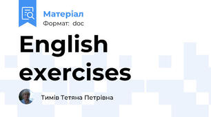English exercises