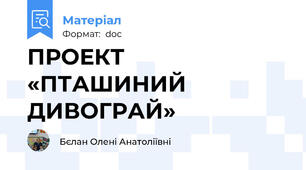 ПРОЕКТ «ПТАШИНИЙ ДИВОГРАЙ»