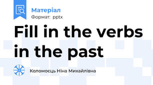 Fill in the verbs in the past