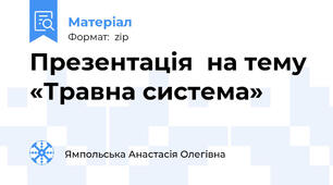 Презентація  на тему «Травна система»