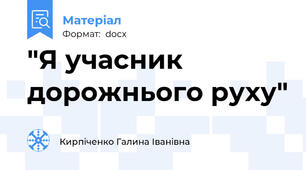 "Я учасник дорожнього руху"